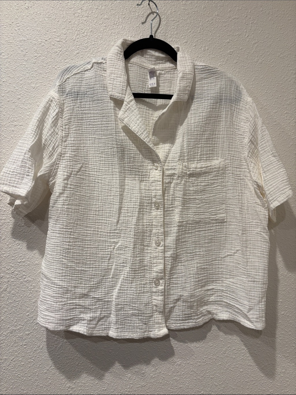 Textured cotton top